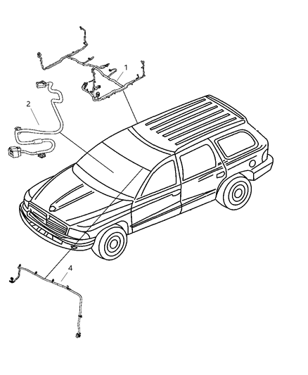 2008 Dodge Durango Wiring-Body Diagram for 56055775AC