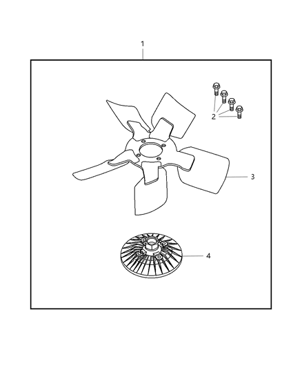 2008 Jeep Commander Fan Kit - Engine Diagram