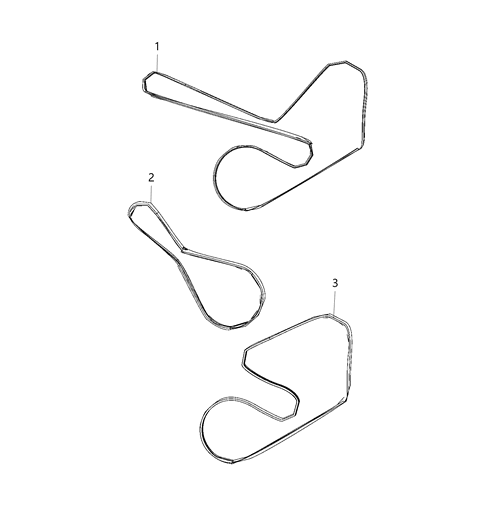 2021 Jeep Wrangler Belt-SERPENTINE Diagram for 5281668AA