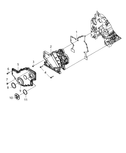 2011 Ram 5500 Timing Case Cover Diagram