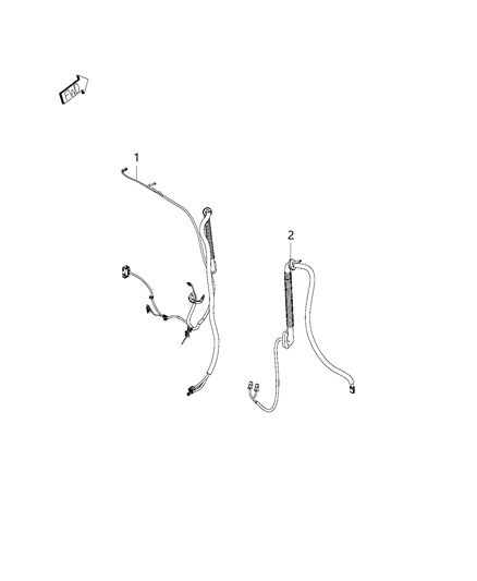 2018 Ram ProMaster City Wiring, Rear Doors Diagram