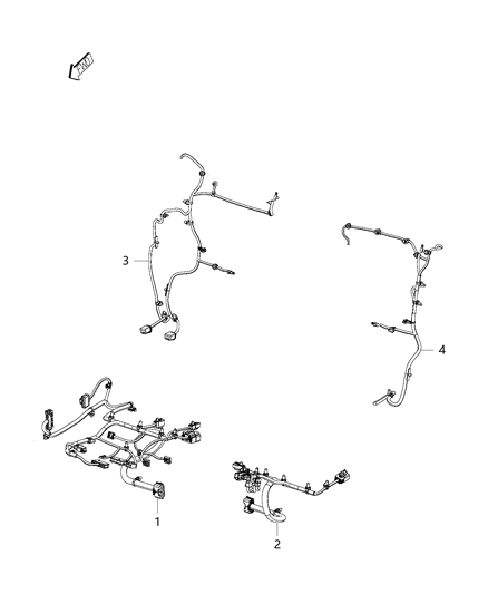 2014 Jeep Cherokee Wiring - Front Seats Diagram 2