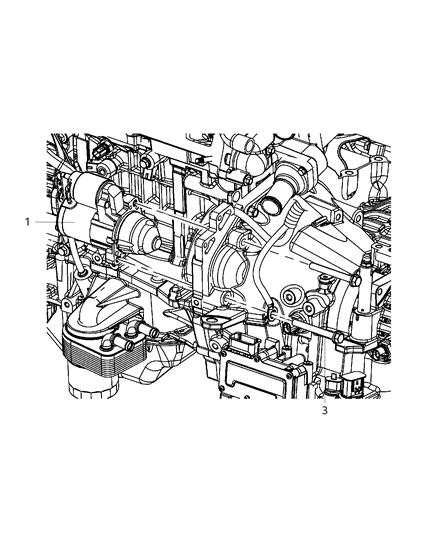 2014 Dodge Journey Starter & Related Parts Diagram 2