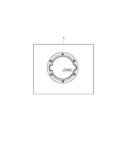 2017 Jeep Wrangler Hardware-Attachment Diagram for 68028580AA