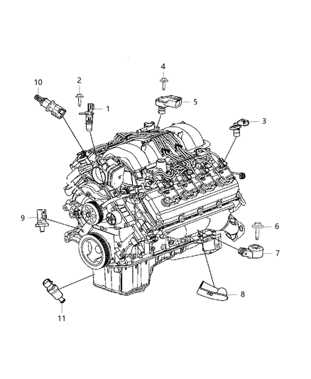 2015 Jeep Grand Cherokee Sensors, Engine Diagram 5