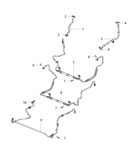 2021 Jeep Wrangler Line-Power Steering Return Diagram for 68248292AC