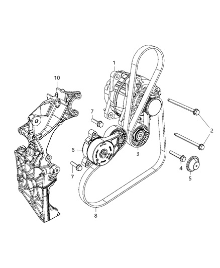 2008 Dodge Avenger Screw-HEXAGON FLANGE Head Diagram for 6508316AA