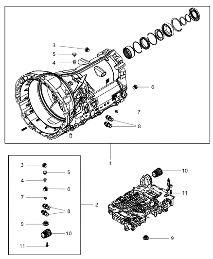 2013 Chrysler 300 Case & Adapter & Attaching Parts Diagram 4