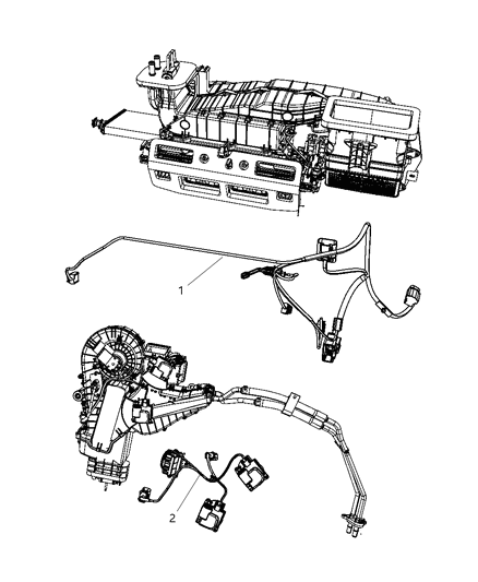 2009 Dodge Durango Wiring - A/C & Heater Diagram