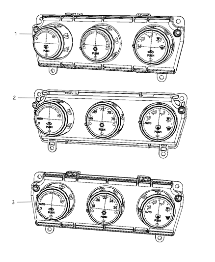 2011 Jeep Liberty Air Conditioner And Heater Control Diagram for 55111943AB