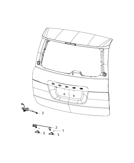 2019 Dodge Grand Caravan System, Rear View Camera Diagram