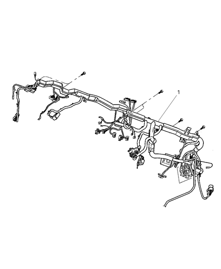 1998 Dodge Ram Wagon Wiring - Instrument Panel Diagram