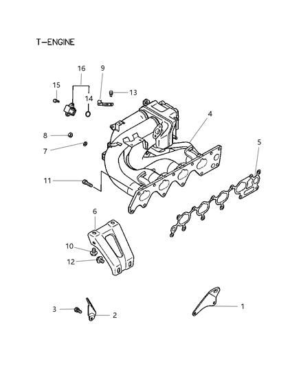 2004 Chrysler Sebring Intake Manifold Diagram 1