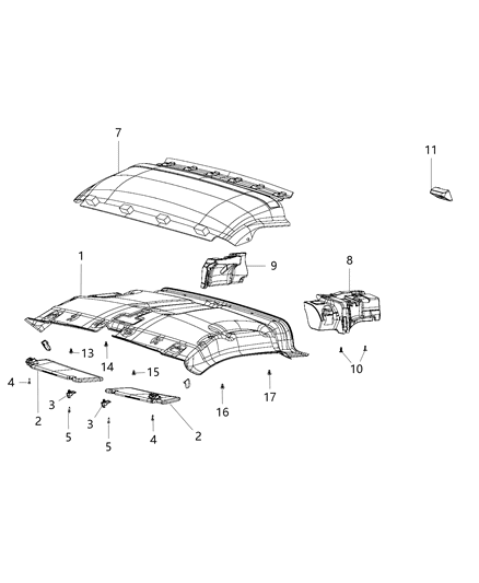 2016 Ram ProMaster 1500 Filler-Front Energy Diagram for 5MH18LDMAA