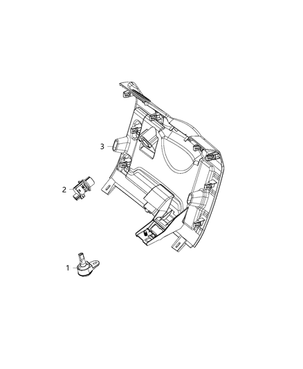 2018 Ram 1500 Sensor, Cabin Air Temperature Diagram