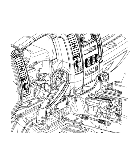 2011 Ram 1500 Gearshift Control Diagram