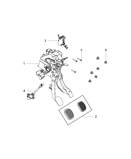 2020 Jeep Cherokee Clutch Pedal Diagram