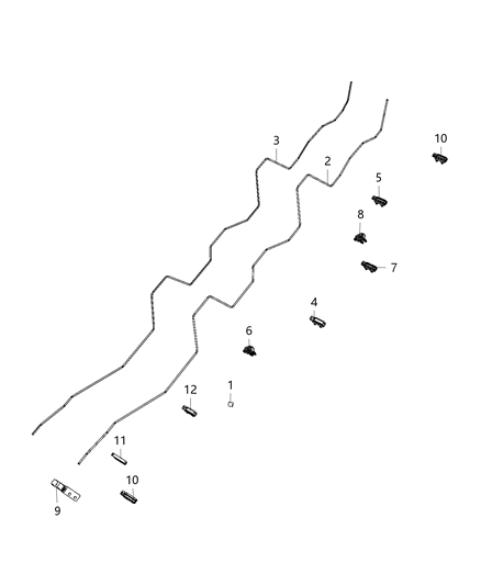 2020 Ram 5500 Brake Tubes And Hoses, Body Diagram 2