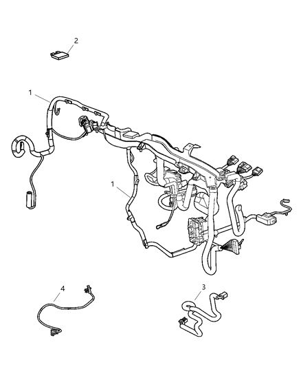 2005 Dodge Neon Wiring-Instrument Panel Diagram for 5030512AA