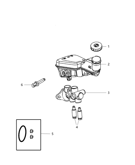 2007 Dodge Caliber Blocker Diagram for 5105902AA