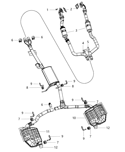 2014 Dodge Challenger Exhaust System Diagram 1