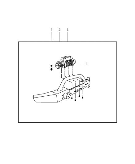 2008 Jeep Wrangler Winch & Mounting Kit Diagram