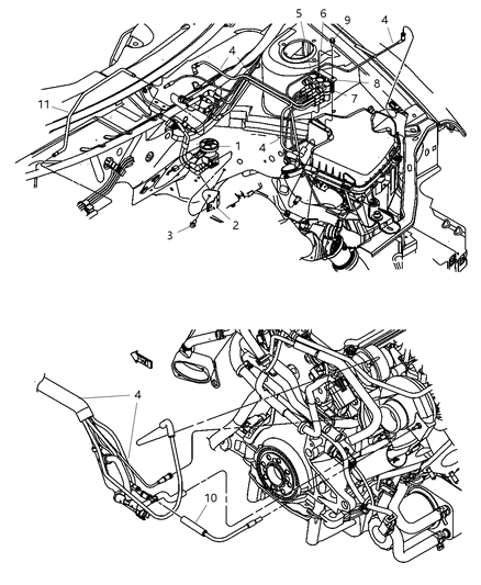 2003 Dodge Neon Emission Vacuum Harness Diagram