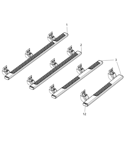 2016 Ram 3500 Step, Body Side Diagram