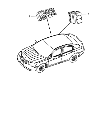 2011 Chrysler 200 Switches Body Diagram