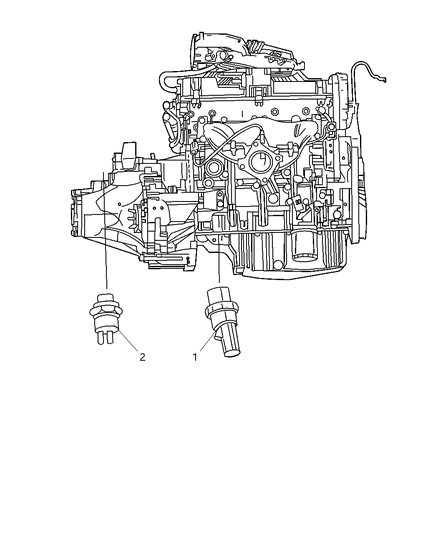 2007 Dodge Caliber Switches - Power Train Diagram