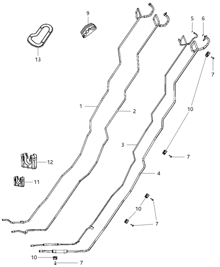 2009 Dodge Durango O Ring Diagram for 68051925AA