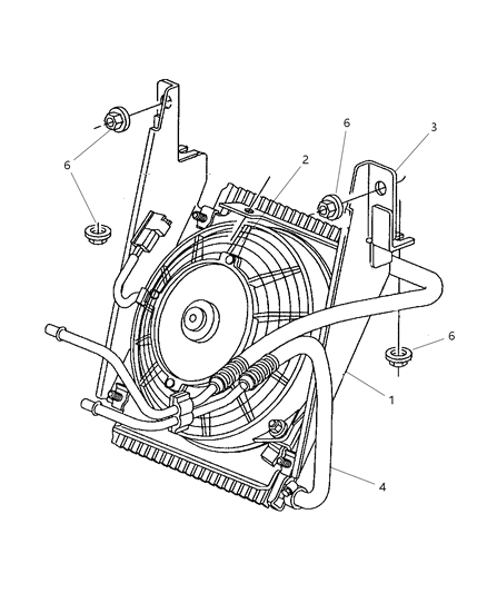 2001 Chrysler Prowler Fan-Cooling Diagram for 4815717