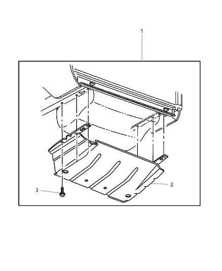 2000 Jeep Cherokee Skid Plate - Fuel Tank Diagram