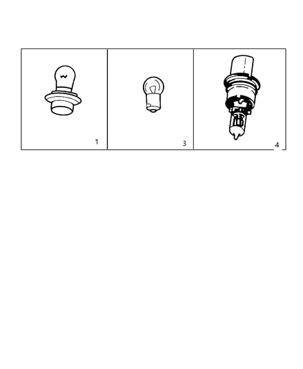 1997 Dodge Grand Caravan Sockets & Bulbs Diagram