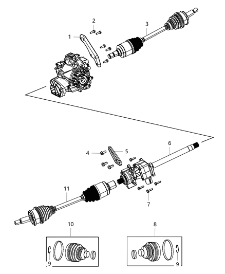 2012 Dodge Charger Shaft - Drive Diagram 3