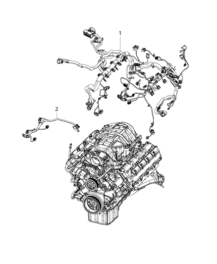 2015 Dodge Charger Wiring-Engine Diagram for 68213926AB