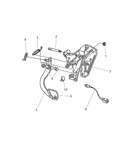 1999 Chrysler Cirrus Clutch Pedal Diagram