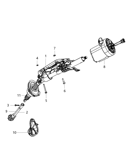 2013 Chrysler 300 Steering Column Diagram