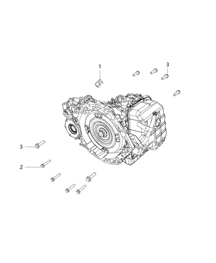 2015 Chrysler Town & Country Mounting Bolts Diagram 2