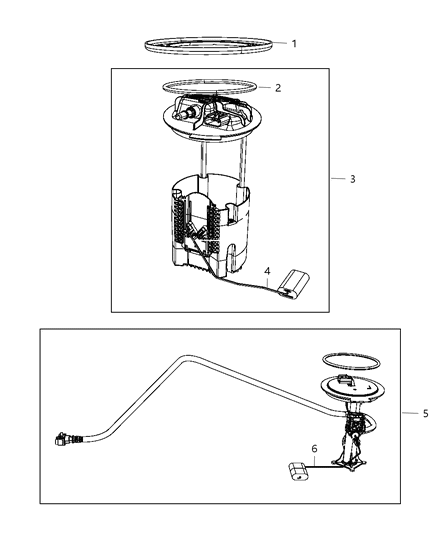 2012 Dodge Durango Fuel Pump & Sending Unit Diagram