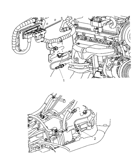 2006 Jeep Wrangler Oxygen Sensors Diagram 2