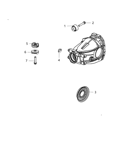 2011 Dodge Charger Housing And Differential With Internal Components Diagram 1