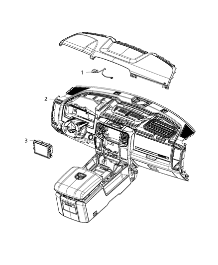 2019 Ram 1500 System, Navigation Diagram