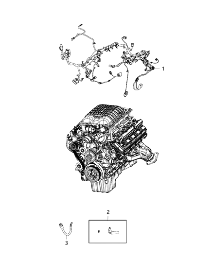 2021 Dodge Durango Wiring-Engine Diagram for 5035563AC