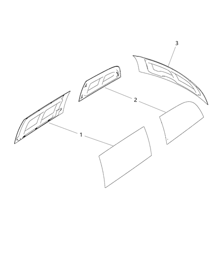 2015 Dodge Grand Caravan Window Panel Filler Diagram