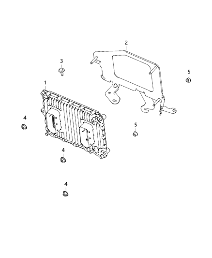 2020 Chrysler Voyager Modules, Engine Compartment Diagram 2