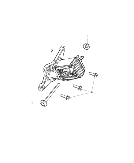 2016 Jeep Wrangler Engine Mounting Right Side Diagram 2