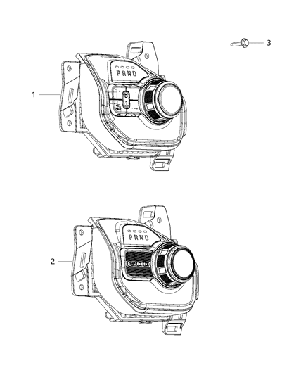 2019 Ram 1500 Gearshift Controls Diagram 2