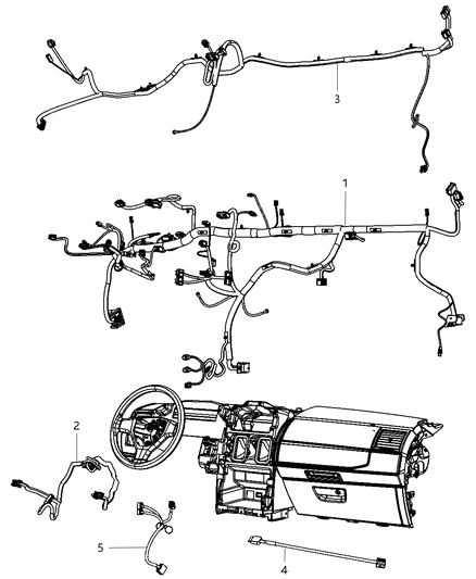 2011 Chrysler Town & Country Wiring-Instrument Panel Diagram for 68067973AF