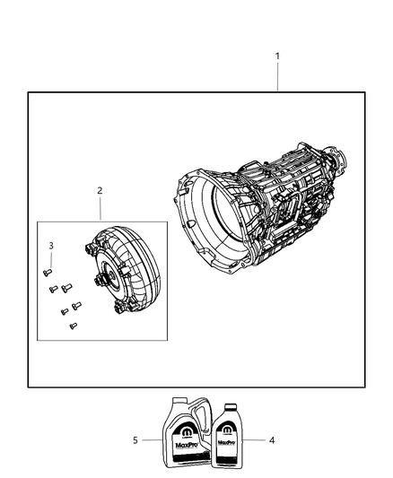 2009 Dodge Ram 5500 Transmission / Transaxle Assembly Diagram